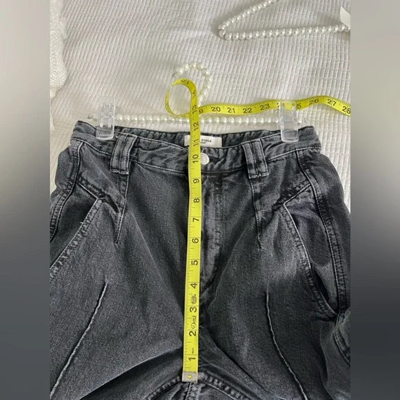 isabel marant tilly straight leg jeans‎ washed black size 34
